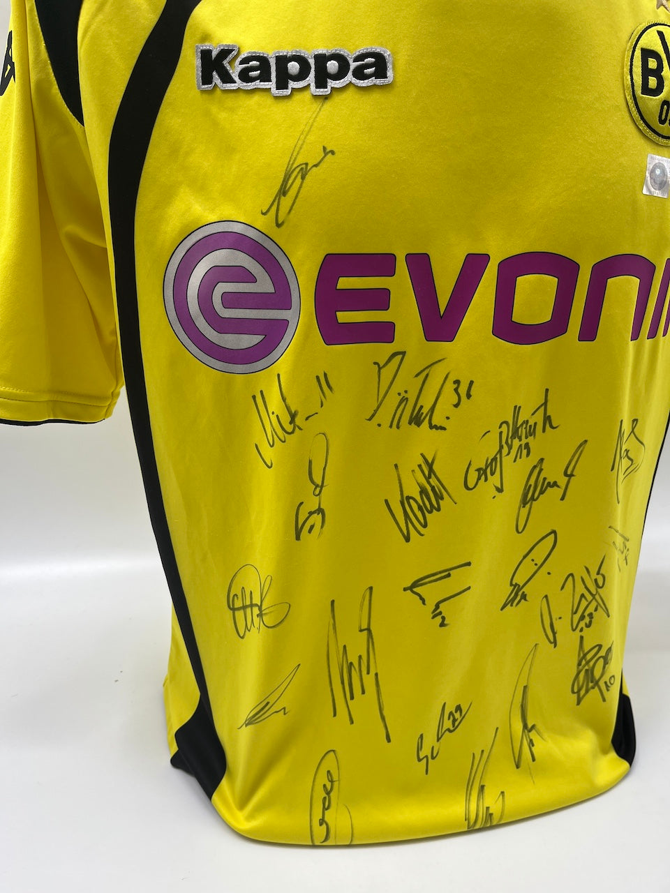 BVB Trikot 2009/2010 Teamsigniert Borussia Dortmund COA Kappa L