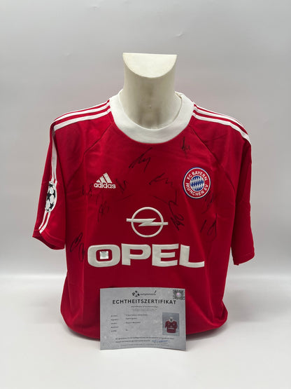 Bayern München Trikot 2000/2001 Teamsigniert Autogramm CL Adidas XL