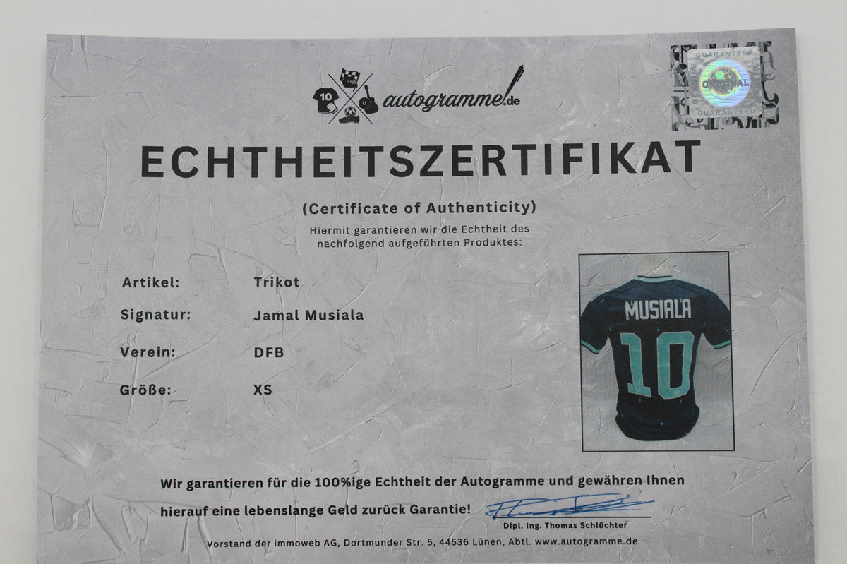 DFB Trikot Jamal Musiala signiert Autogramme Adidas COA neu XS 2026