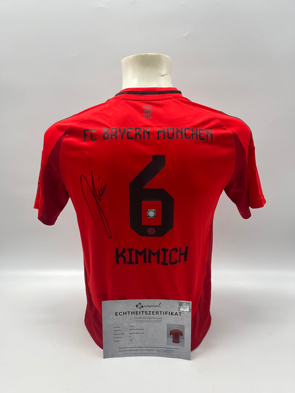 Bayern München Trikot Joshua Kimmich signiert Adidas COA 164