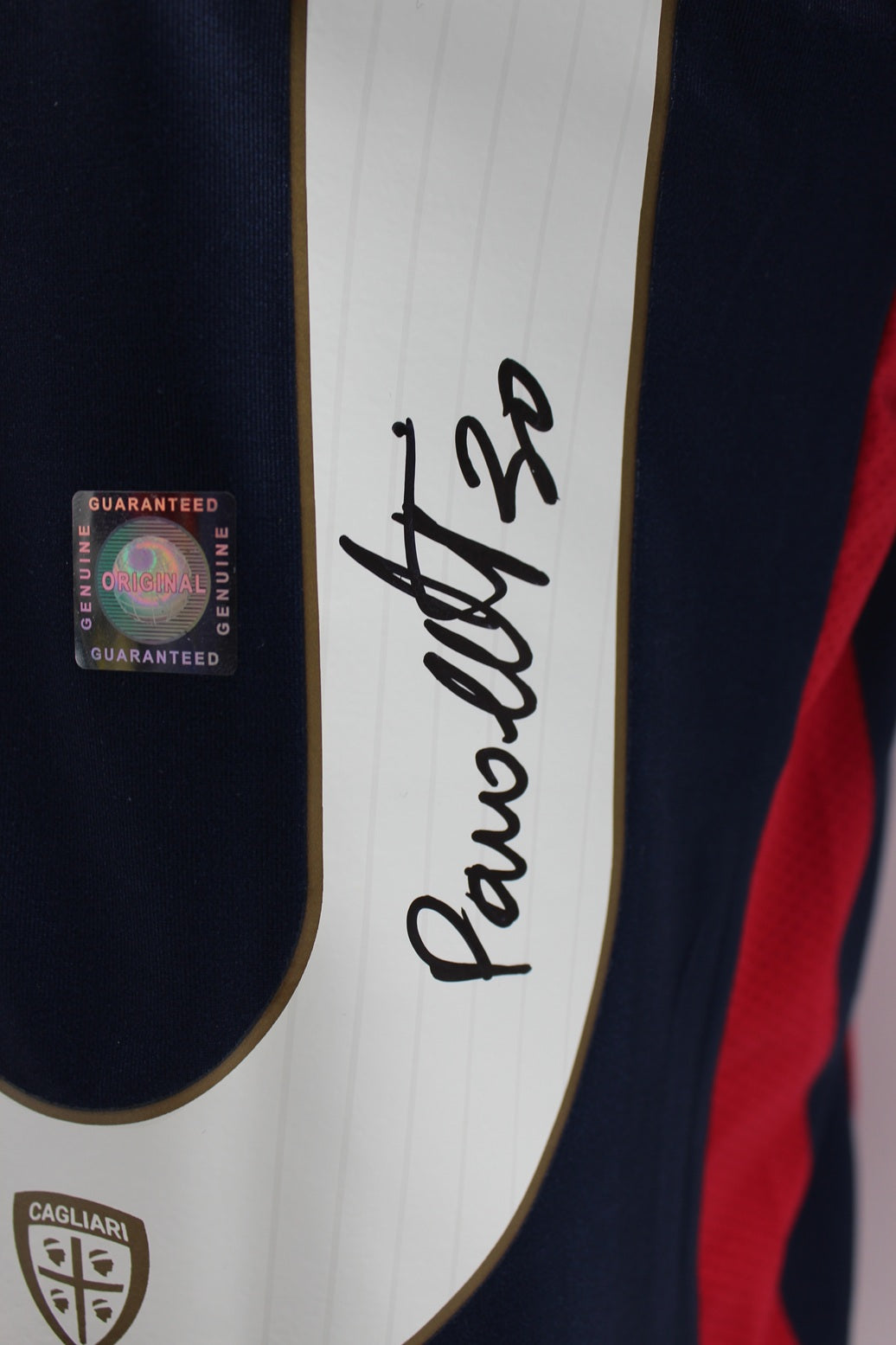 Cagliari Calcio Trikot Leonardo Pavoletti signiert Autogramm Eye Sport neu S 2023/2024