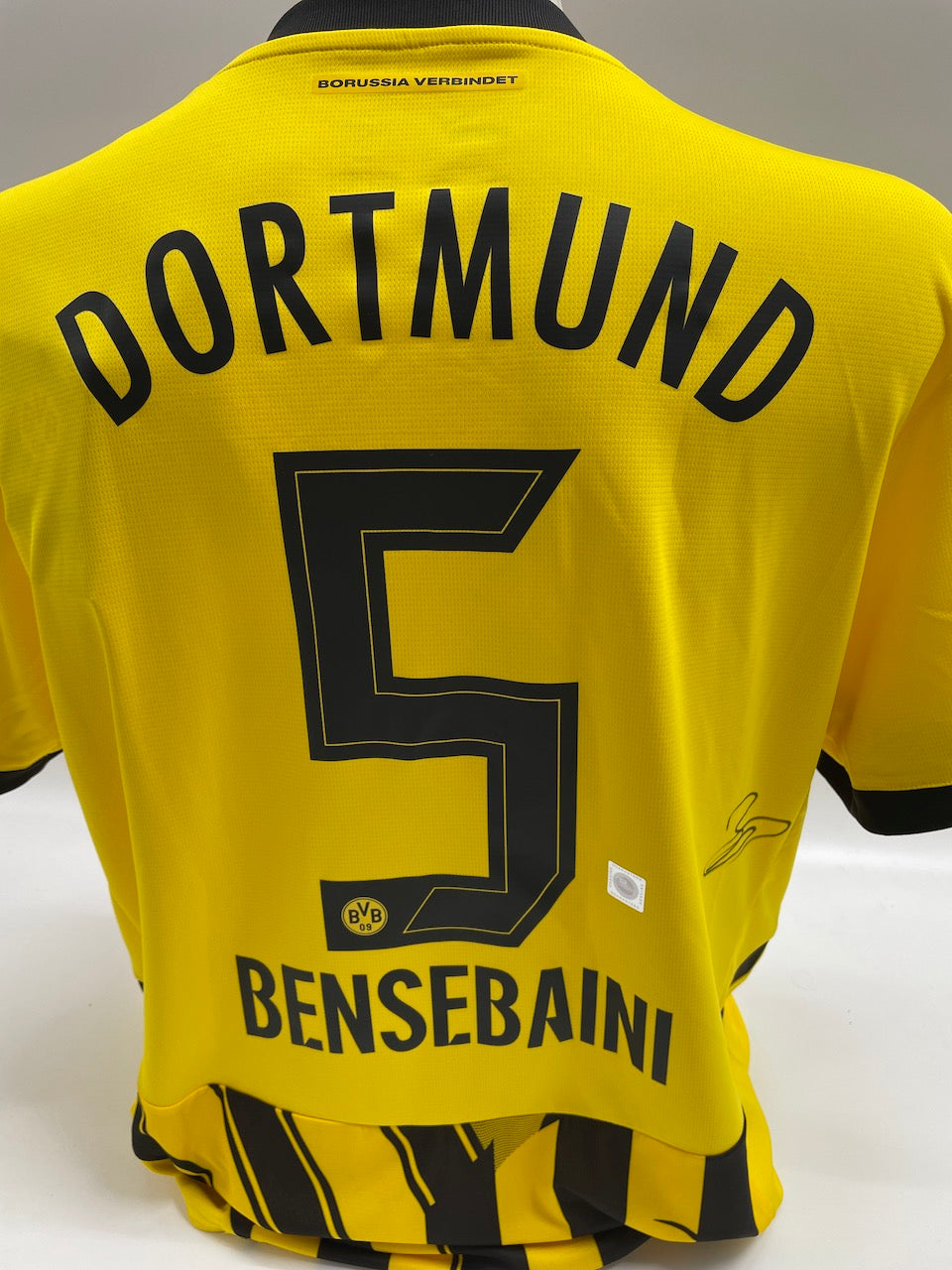 Borussia Dortmund jersey Ramy Bensebaini signed BVB autograph Puma XL