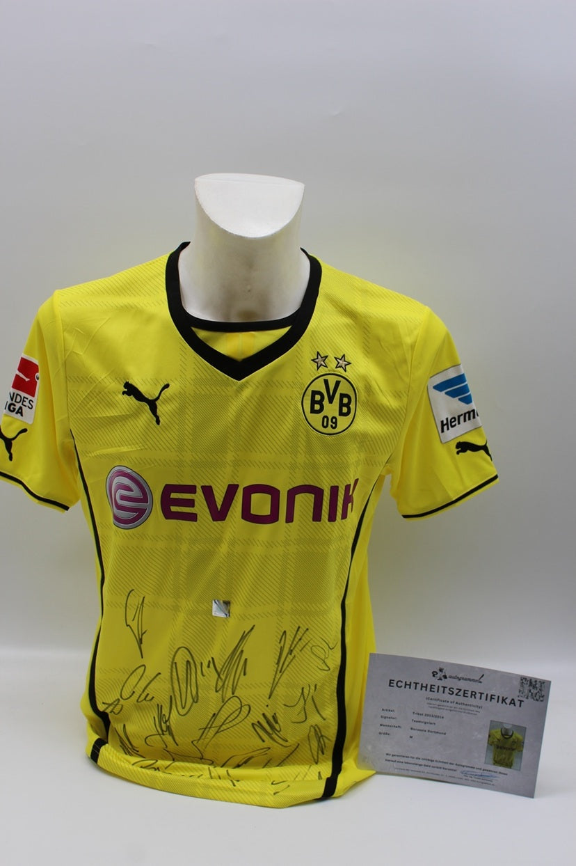 BVB Trikot 2013/2014 Teamsigniert Borussia Dortmund Puma Neu M