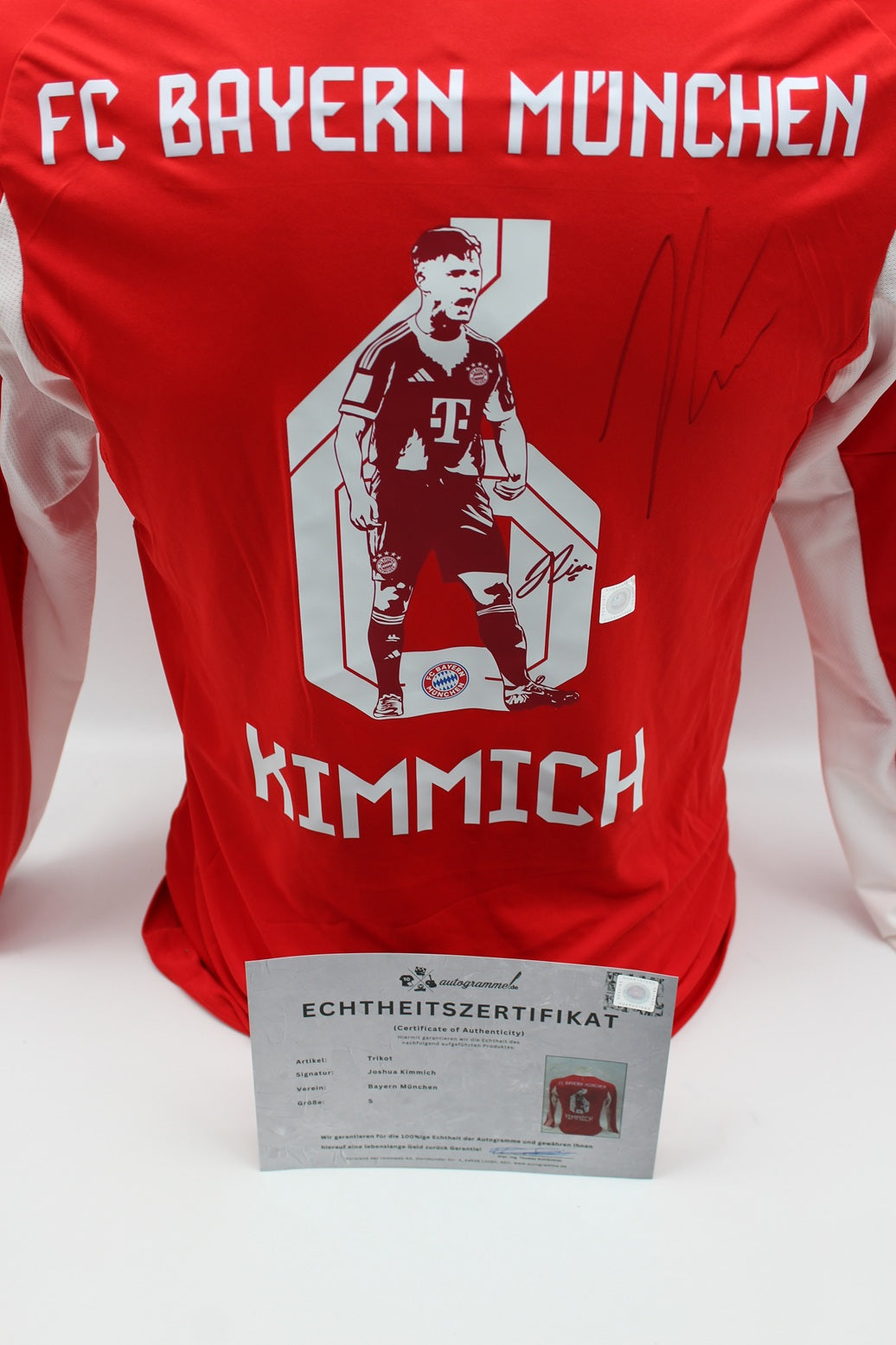 Bayern München Trikot Joshua Kimmich signiert Adidas FCB S 2025/2026