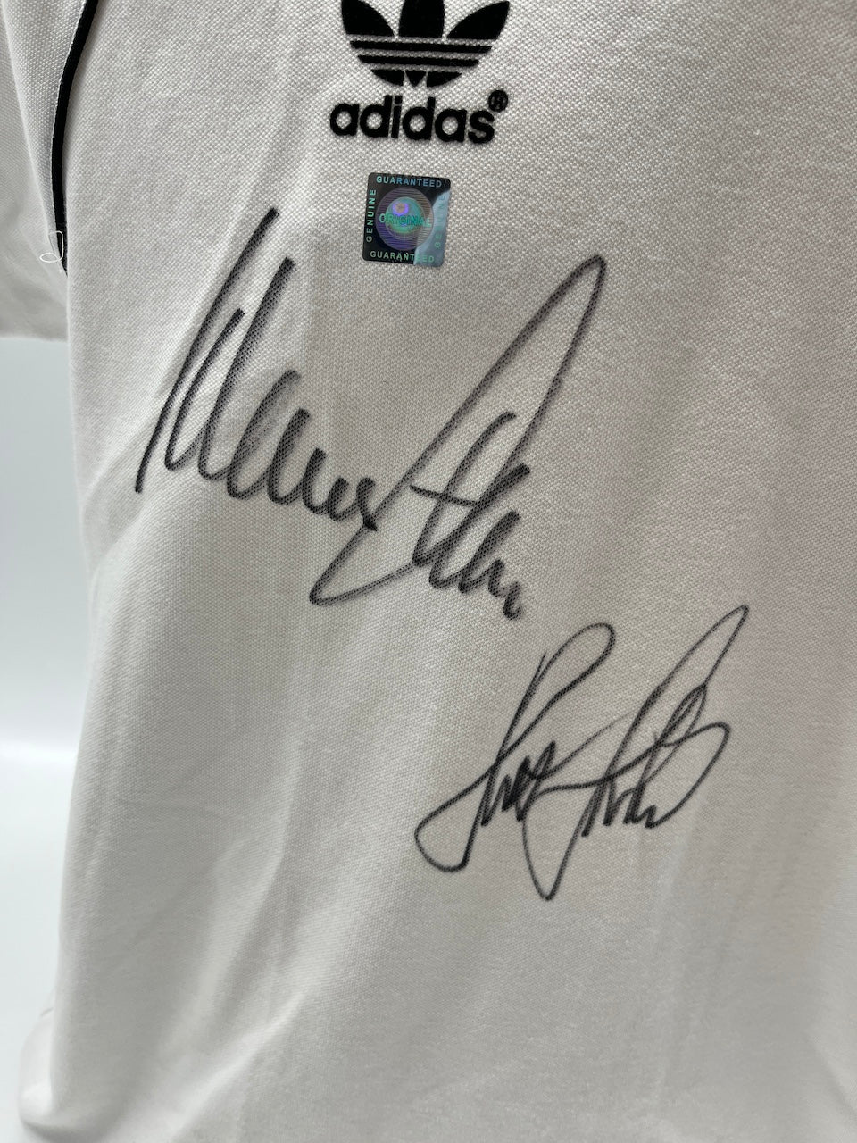 DFB Repro Trikot Klaus Fischer & Horst Hrubesch signiert Adidas neu M