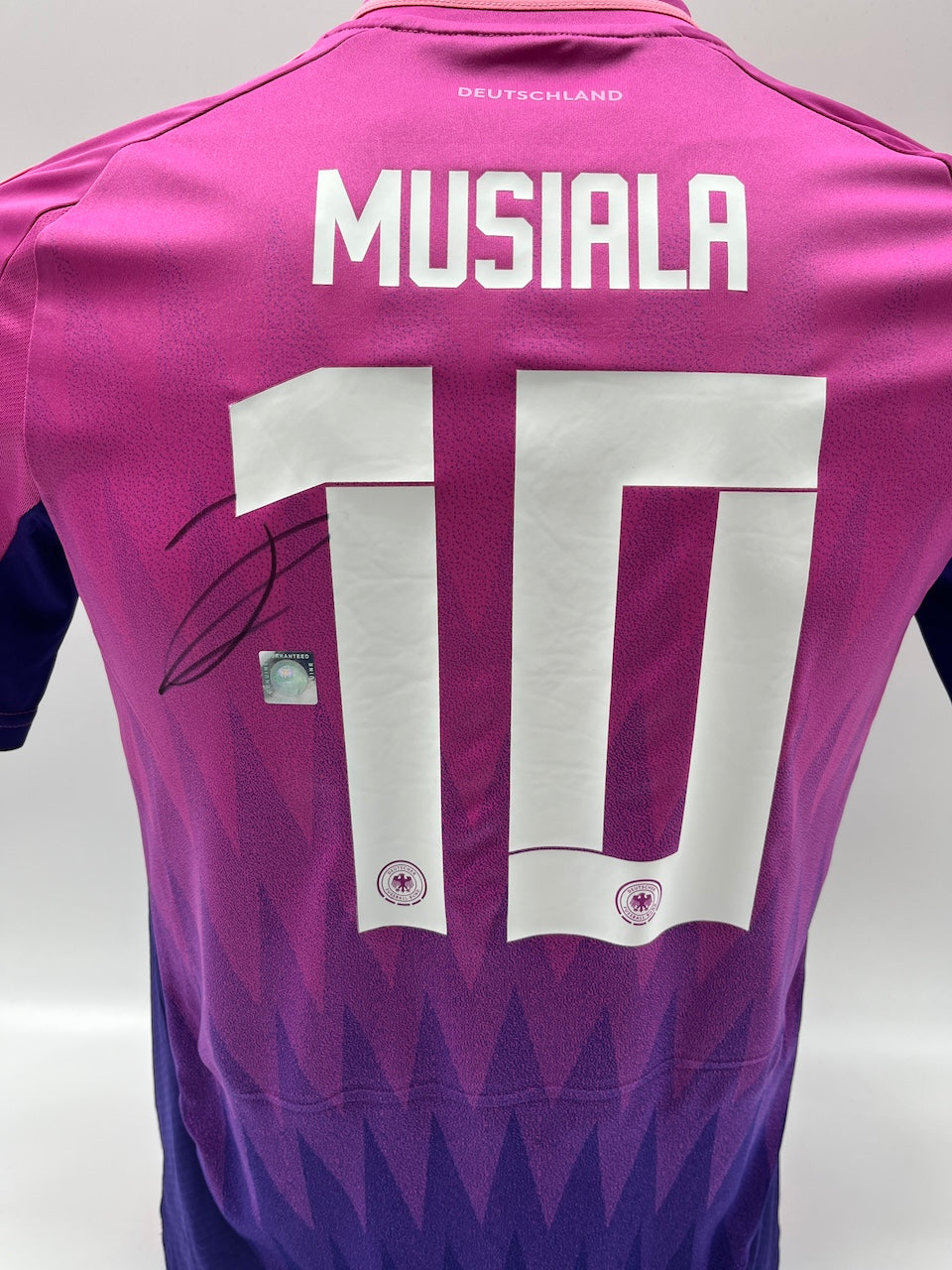 DFB Trikot Jamal Musiala signiert Adidas COA Deutschland Autogramm 164