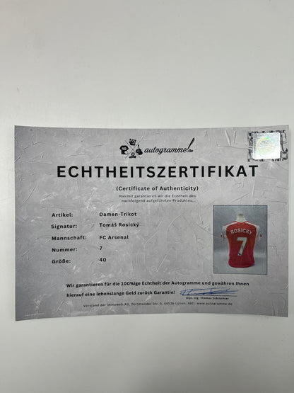 FC Arsenal Damen-Trikot Tomas Rosicky signiert Puma COA Fußball 40