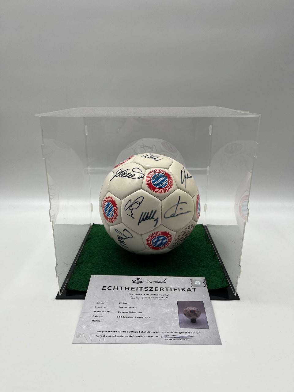FC Bayern München Fußball Teamsigniert 1995/1996/1997 Autogramme Bundesliga FCB