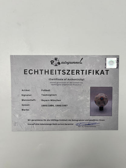 FC Bayern München Fußball Teamsigniert 1995/1996/1997 Autogramme Bundesliga FCB