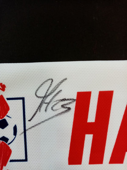 RB Leipzig fanschal Halstenberg signed Coa autograph football scarf red bull