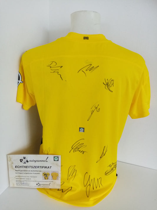 BVB Jersey 2020/2021 Team Signed Borussia Dortmund Autograph COA New Puma M