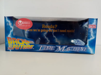 Back to the future model car signed by the actors of the film