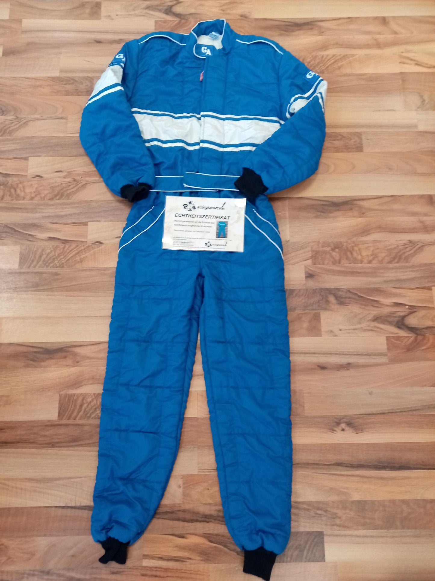 Racing overall worn by Sebastian Vettel