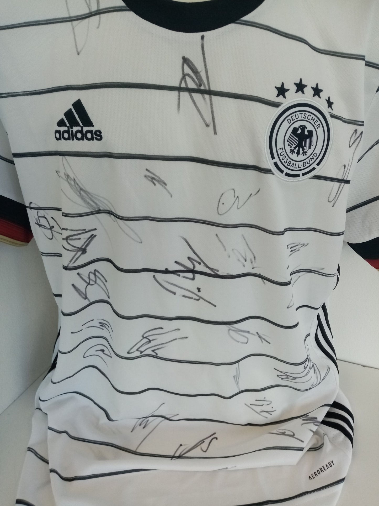 Deutschland Trikot EM 2020/2021 Teamsigniert DFB Fußball Autogramm Adidas COA XL