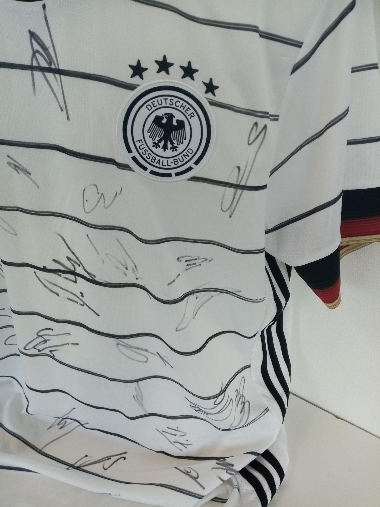 Deutschland Trikot EM 2020/2021 Teamsigniert DFB Fußball Autogramm Adidas COA XL