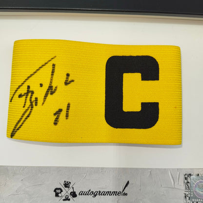 Kapitänsbinde Fabio Silva signiert im Rahmen Borussia Dortmund Autogramm COA