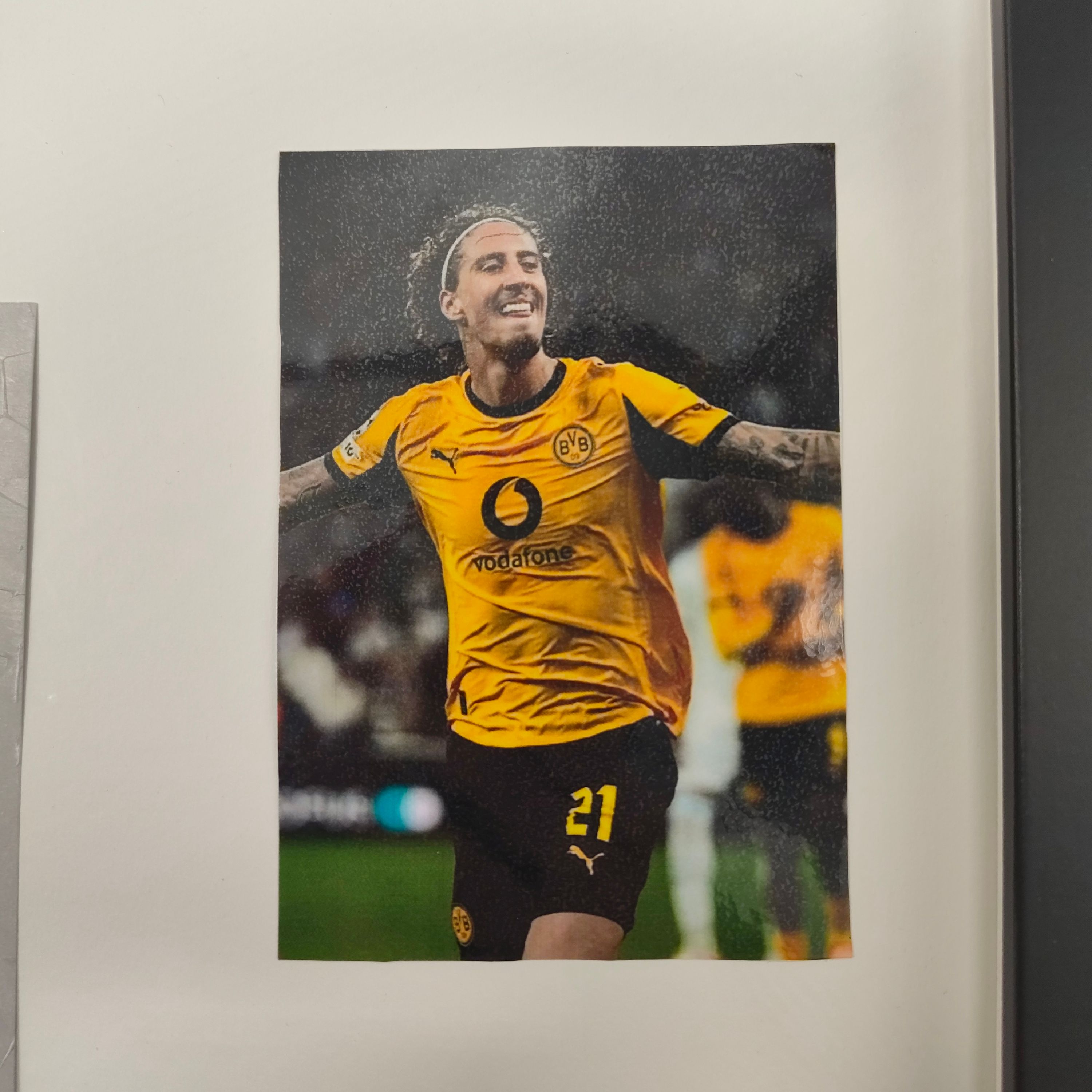 Kapitänsbinde Fabio Silva signiert im Rahmen Borussia Dortmund Autogramm COA
