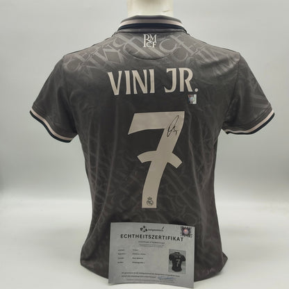 Real Madrid Damen Trikot Vinicius Junior signiert Autogramm Adidas  L