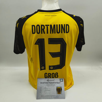 Borussia Dortmund Trikot Pascal Groß signiert Puma Autogramm M