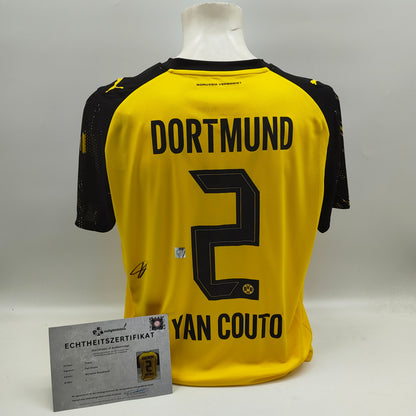 Borussia Dortmund Trikot Yan Couto signiert BVB Puma L