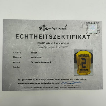 Borussia Dortmund Trikot Yan Couto signiert BVB Puma L