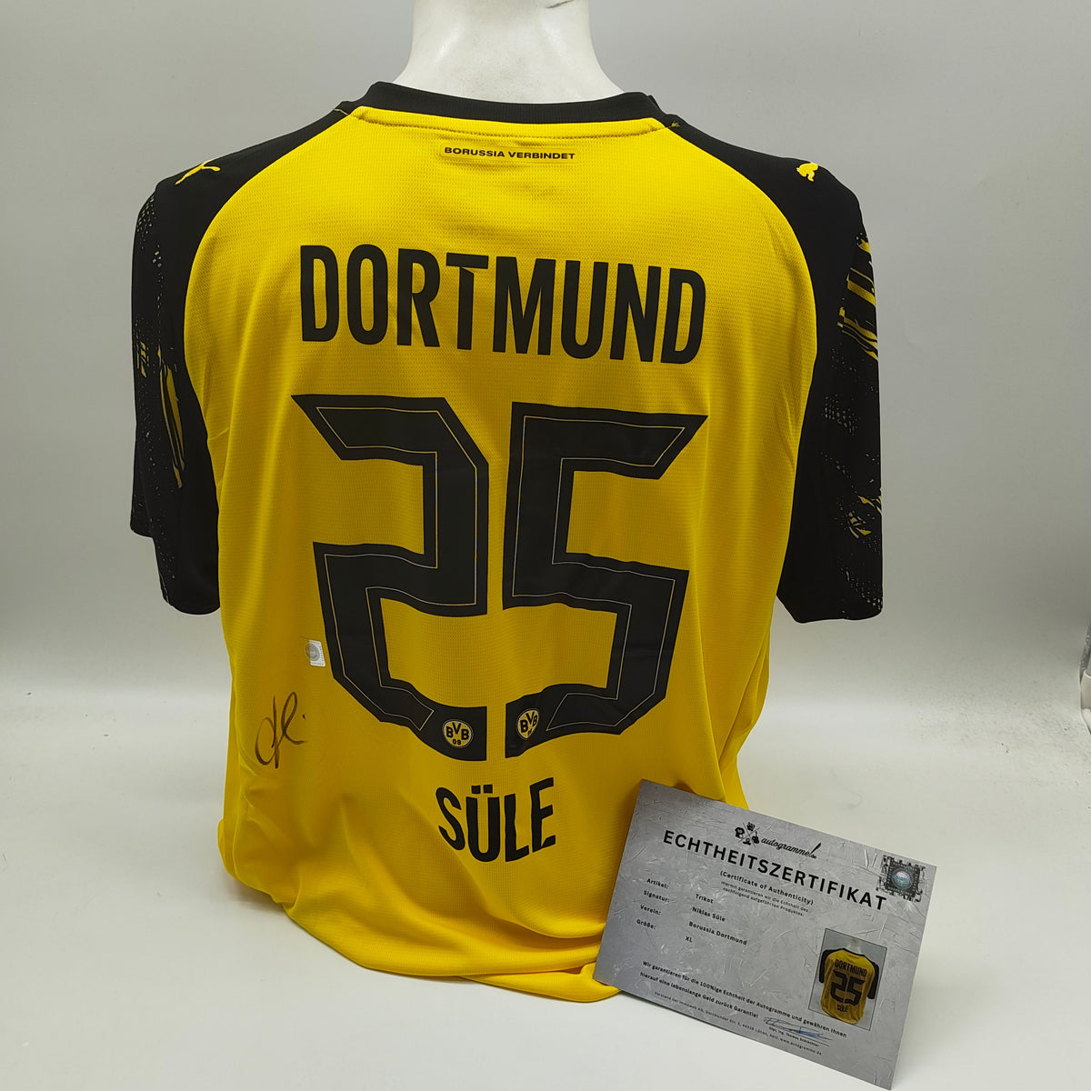 Borussia Dortmund Trikot Niklas Süle signiert BVB Autogramm Puma neu XL 25/26