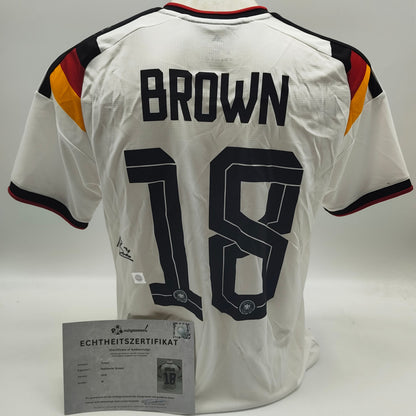 DFB Trikot WM 2026 Nathaniel Brown signiert Adidas COA neu M