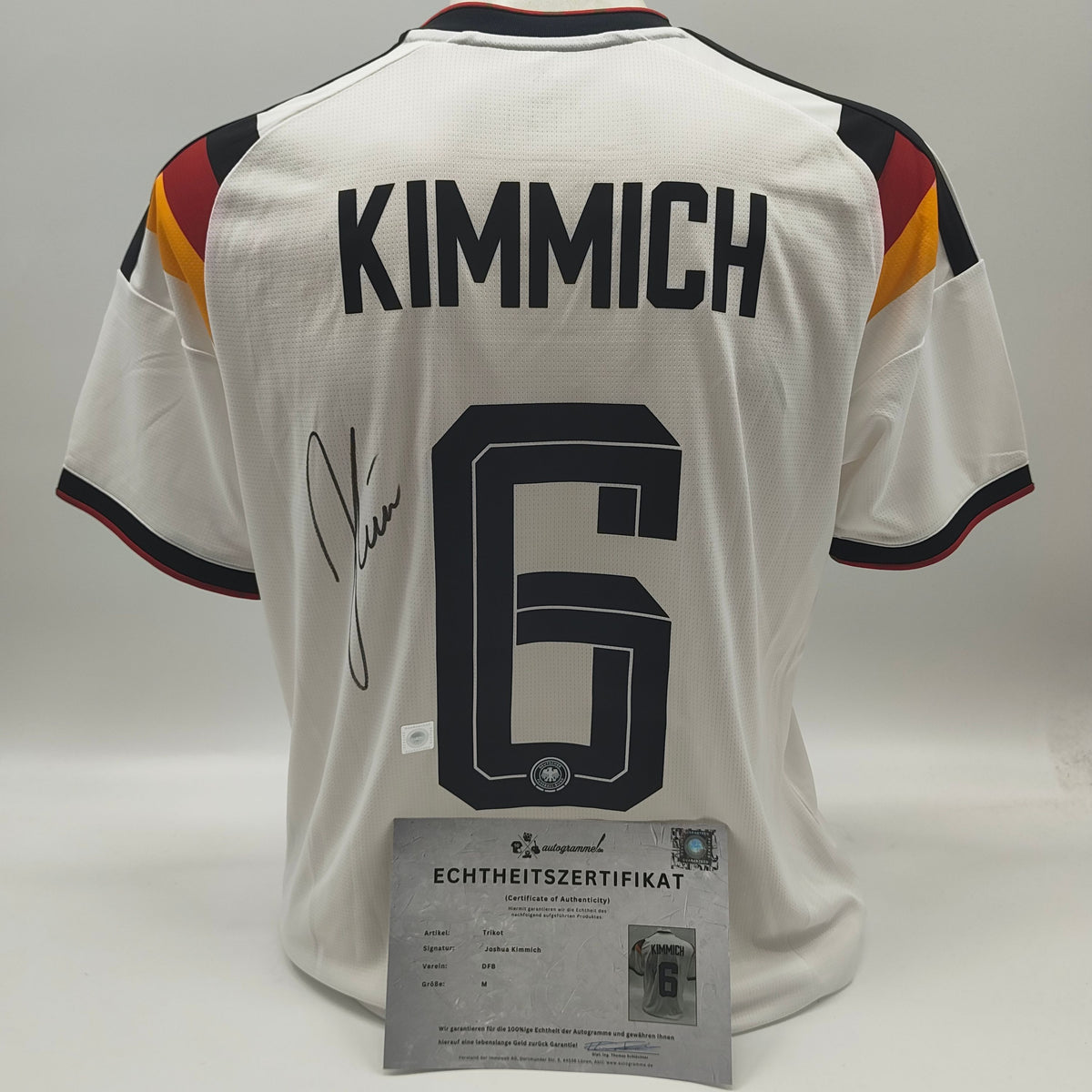 DFB Trikot Joshua Kimmich WM 2026 signiert Autogramme Adidas COA neu M