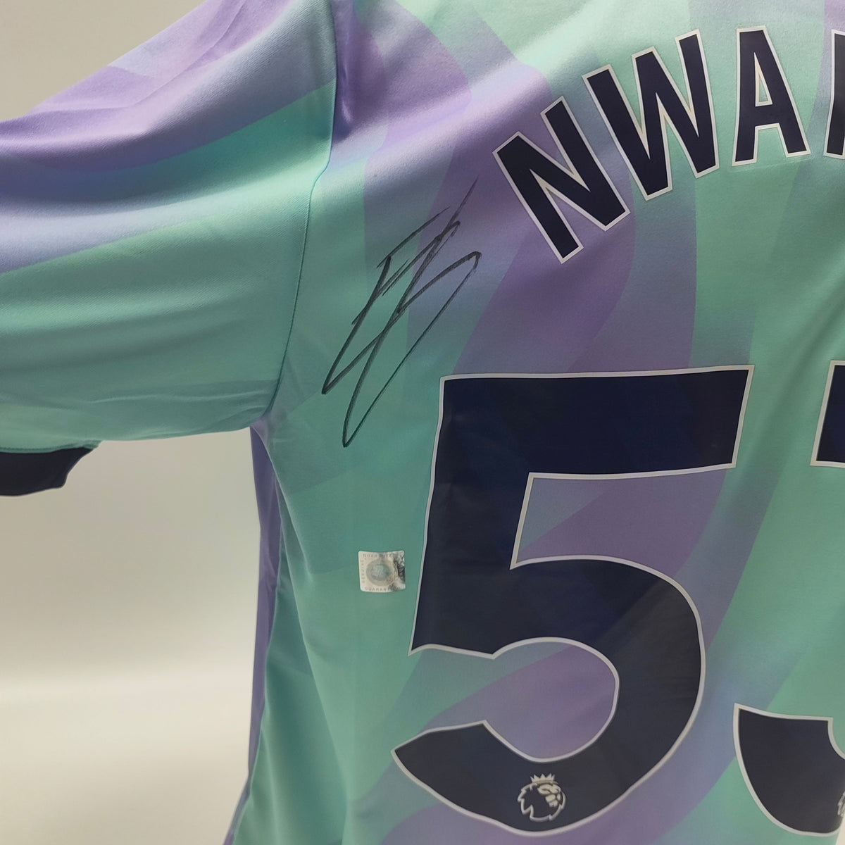 Arsenal London Trikot 2024/2025 Ethan Nwaneri signiert Autogramm Adidas Neu L