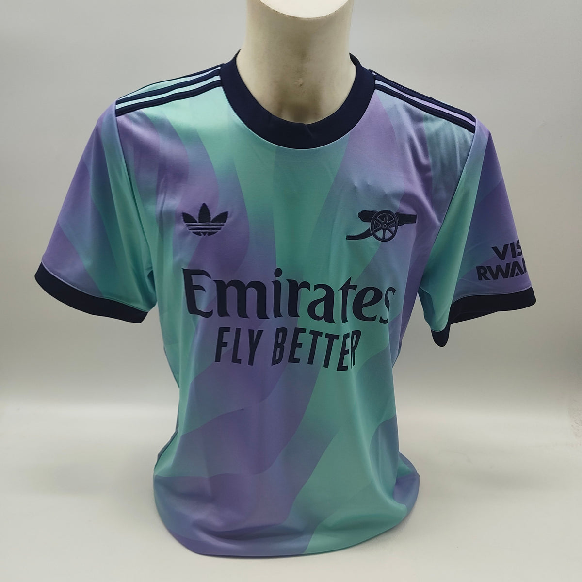 Arsenal London Trikot 2024/2025 Ethan Nwaneri signiert Autogramm Adidas Neu L
