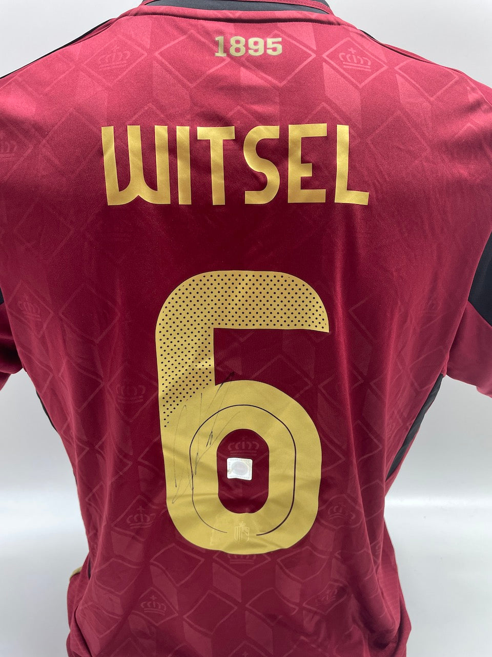 Belgium jersey axel witsel signed adidas coa autograph m