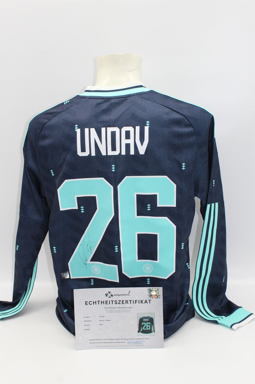 DFB Trikot Deniz Undav WM 2026 signiert Autogramme Adidas COA neu L