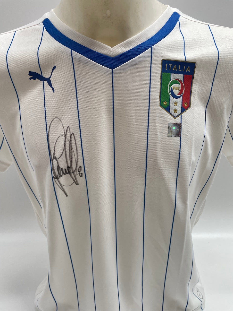 Italy women's shirt Claudio Marchisio signed autograph puma new 40