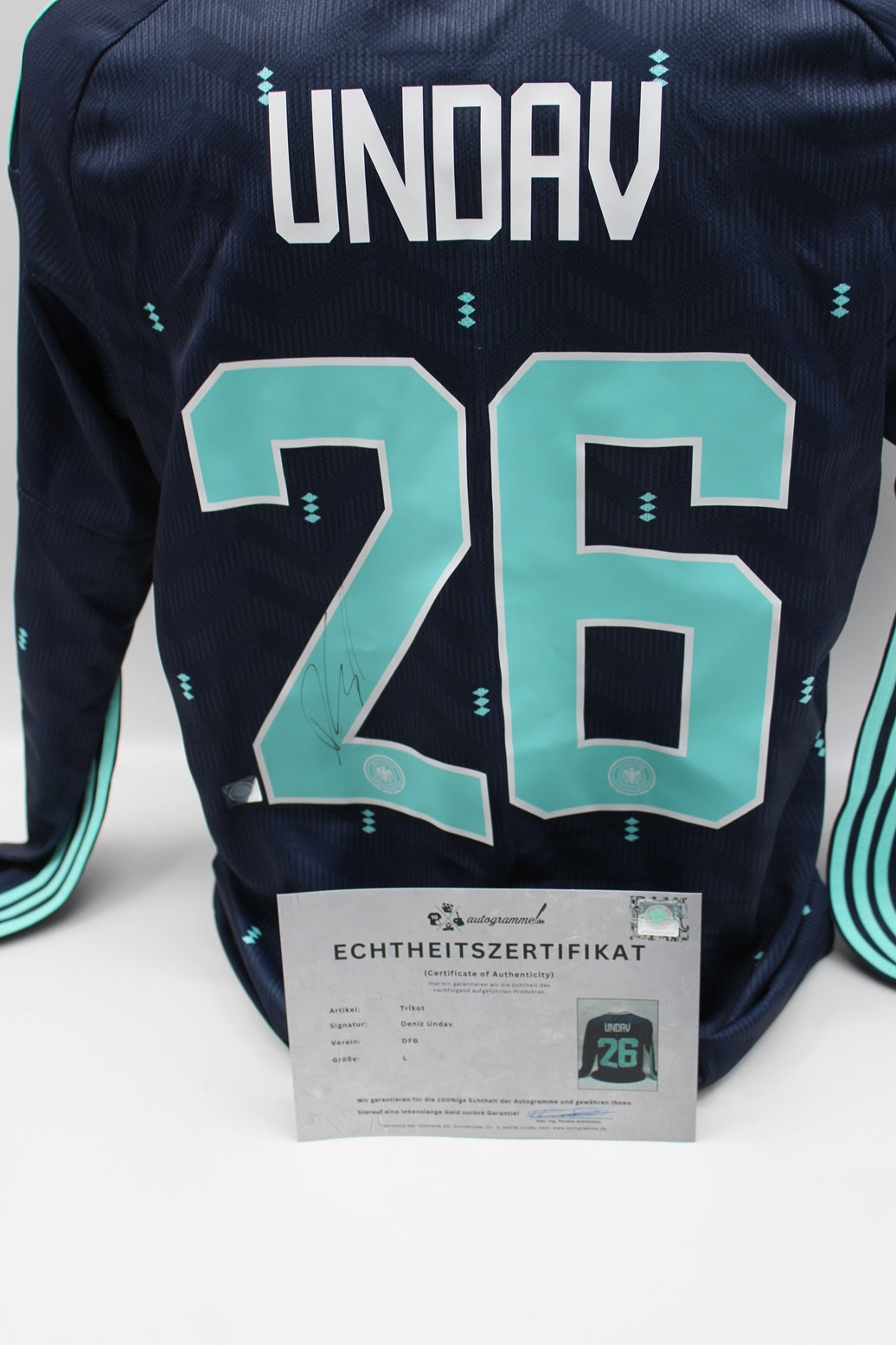 DFB Trikot Deniz Undav WM 2026 signiert Autogramme Adidas COA neu L