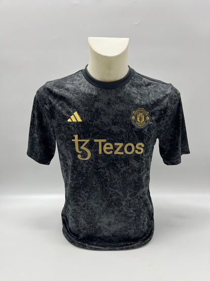 Manchester United Trikot Kobbie Mainoo signiert Autogramm Adidas 176