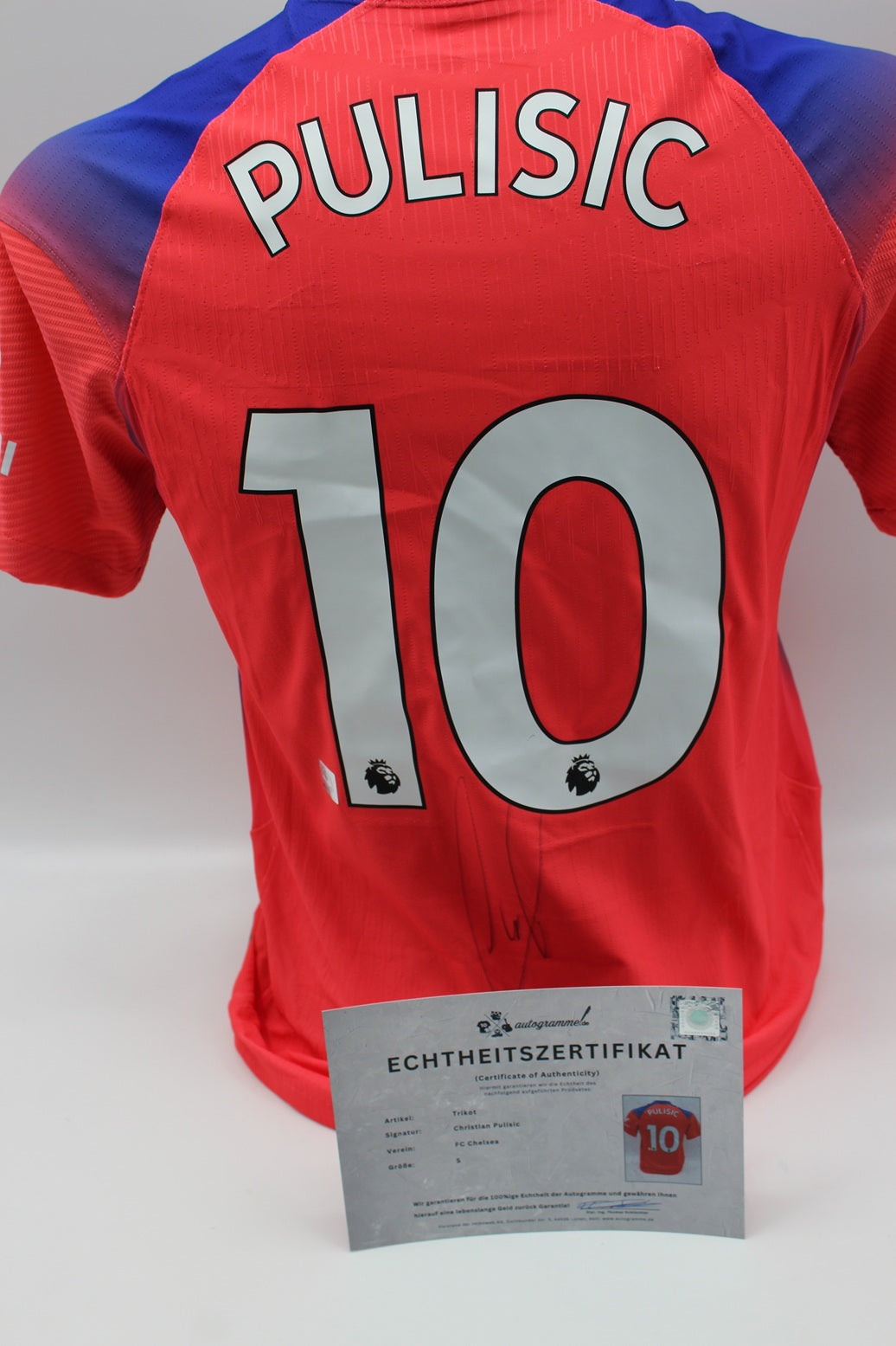 FC Chelsea 20/21 Trikot Christian Pulisic signiert Autogramm Nike S