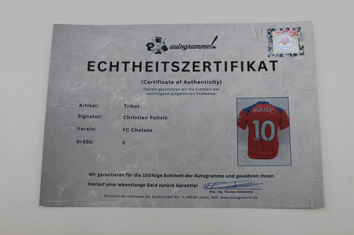FC Chelsea 20/21 Trikot Christian Pulisic signiert Autogramm Nike S