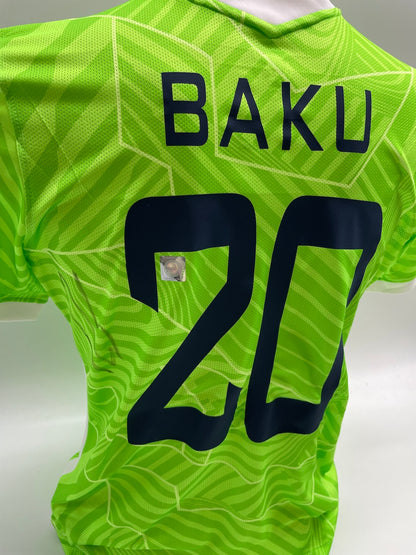 VfL Wolfsburg jersey Ridle Baku signed autograph Bundesliga adidas M