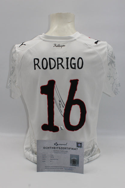 Manchester City Trikot Rodri signiert Autogramm Puma COA neu M 2025