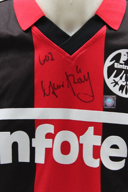 Eintracht Frankfurt Repro Trikot Karl-Heinz Körbel signiert Autogramm M