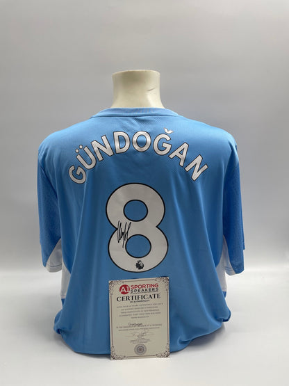 Manchester City Trikot Ilkay Gündogan signed autograph england puma 3xl