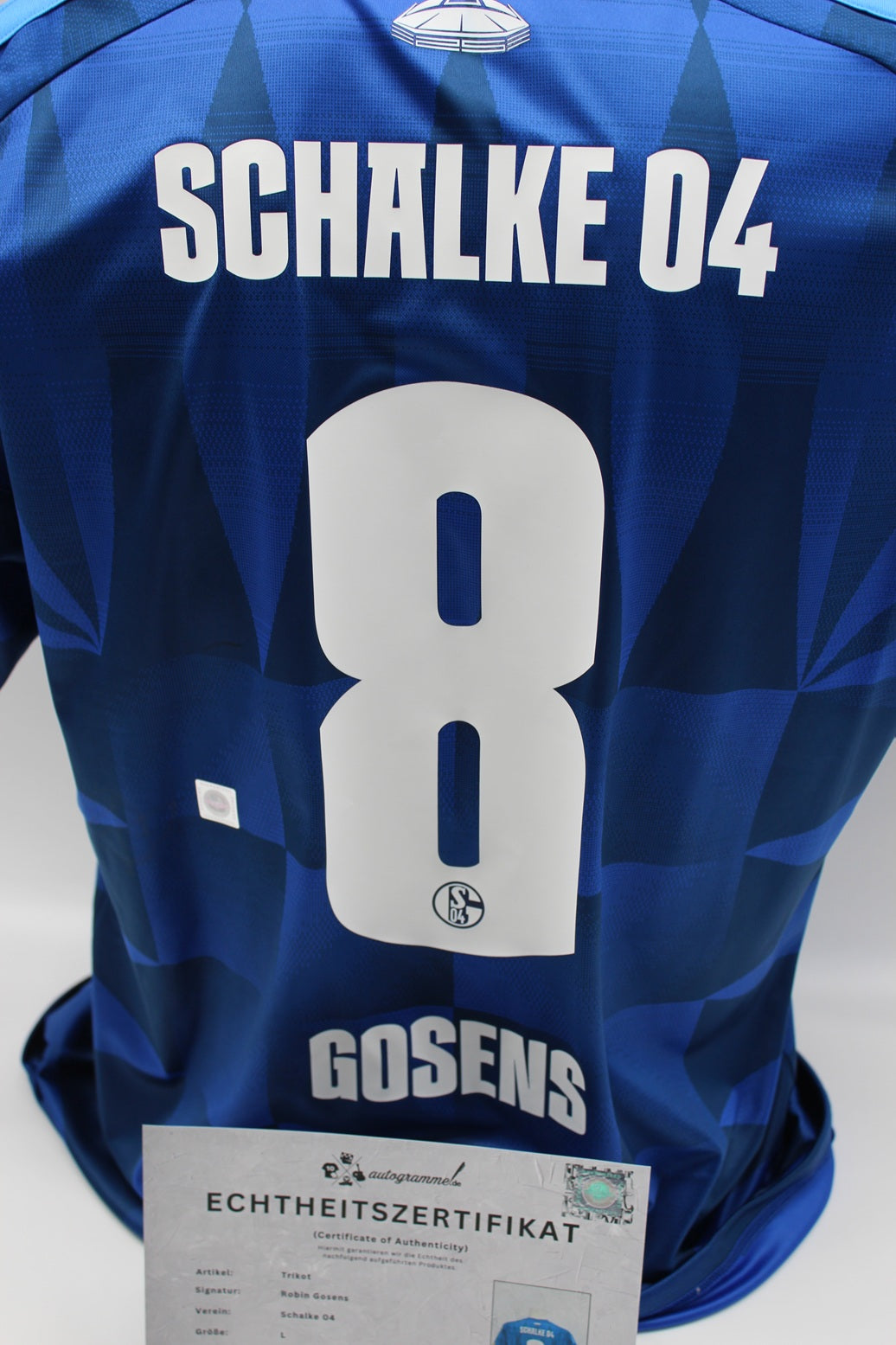 Schalke 04 26/27 Trikot Robin Gosens signiert S04 Bundesliga Fußball Adidas Neu L