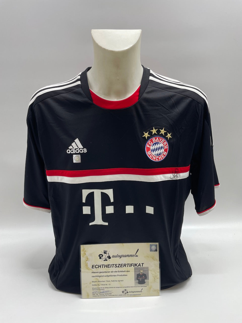 Bayern Munich jersey Rafinha signed autographs Adidas COA XL