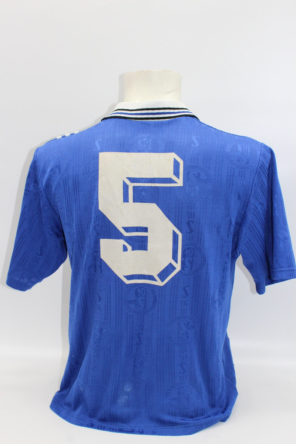Schalke 04 96/97 Trikot Olaf Thon signiert S04 Bundesliga Fußball Adidas Neu S