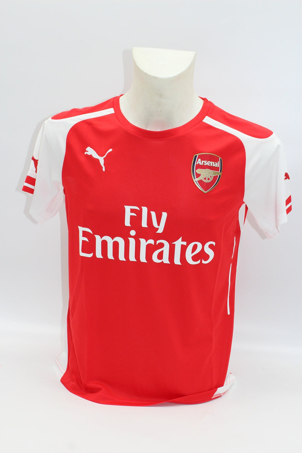 FC Arsenal 2014/2015 Trikot Lukas Podolski signiert Puma COA  Autogramm Damengröße L