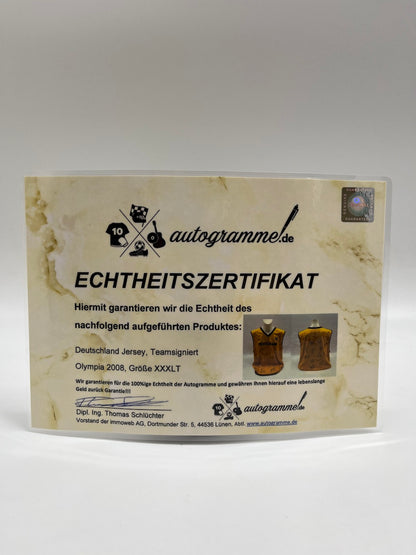 Germany basketball jersey Olympia 2008 team signed New Dirk Nowitzki XXXLT