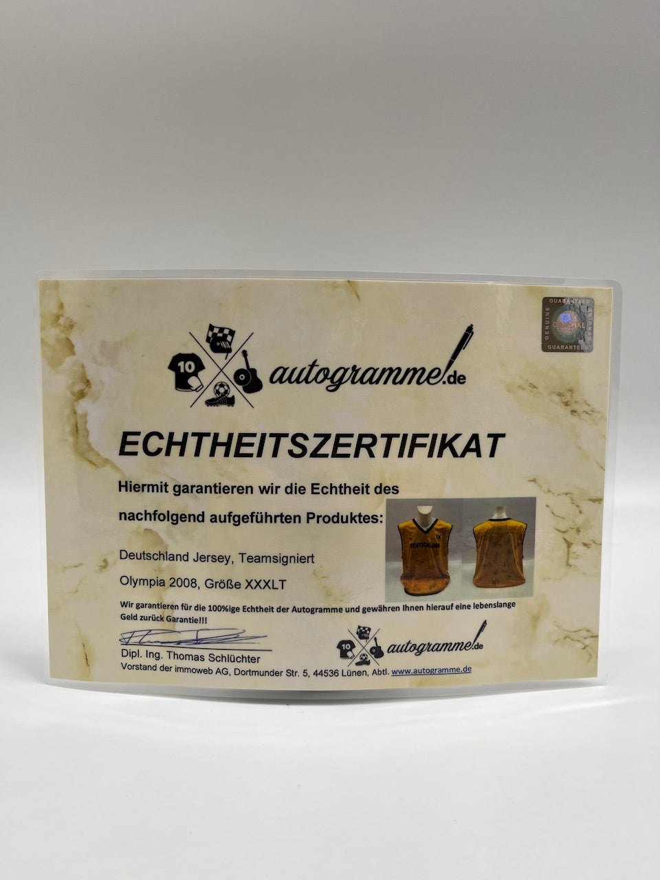 Germany basketball jersey Olympia 2008 team signed New Dirk Nowitzki XXXLT