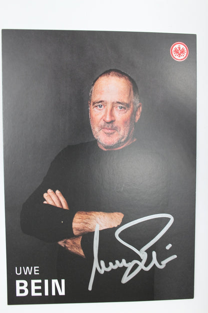 Kapitänsbinde Eintracht Frankfurt Uwe Bein signiert im Rahmen Autogramm COA