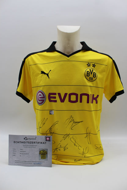 BVB Trikot 2015/2016 Teamsigniert Borussia Dortmund Puma Neu M