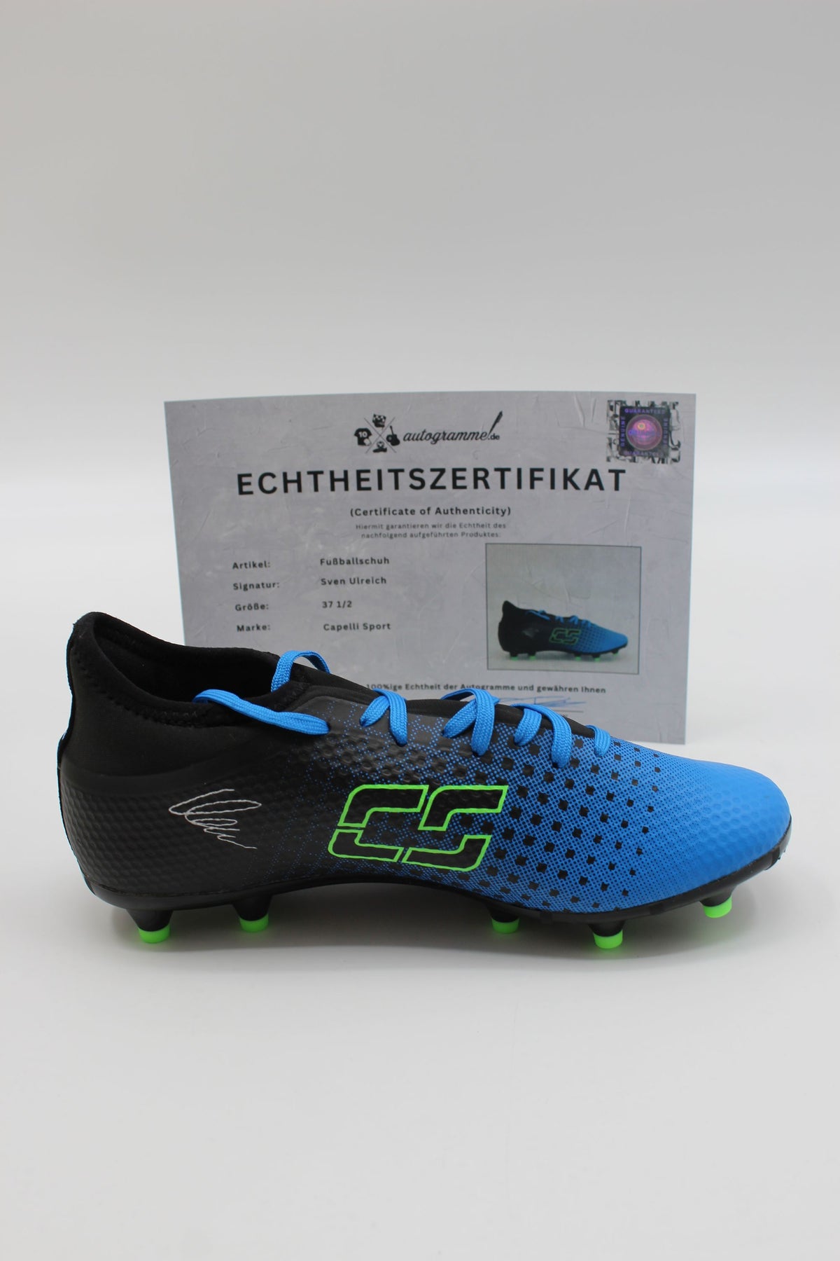 Fußballschuh Sven Ulreich signiert Autogramm Bayern München Capelli Sport 37 1/2